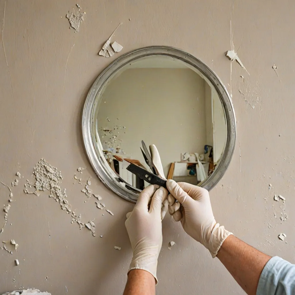 Jak odkleić lustro od ściany: bezpieczne metody usuwania