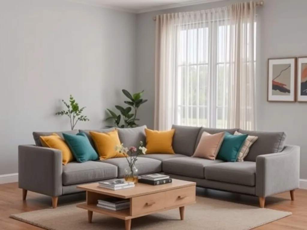 Szary salon – jakie zasłony wybrać, aby ożywić wnętrze?