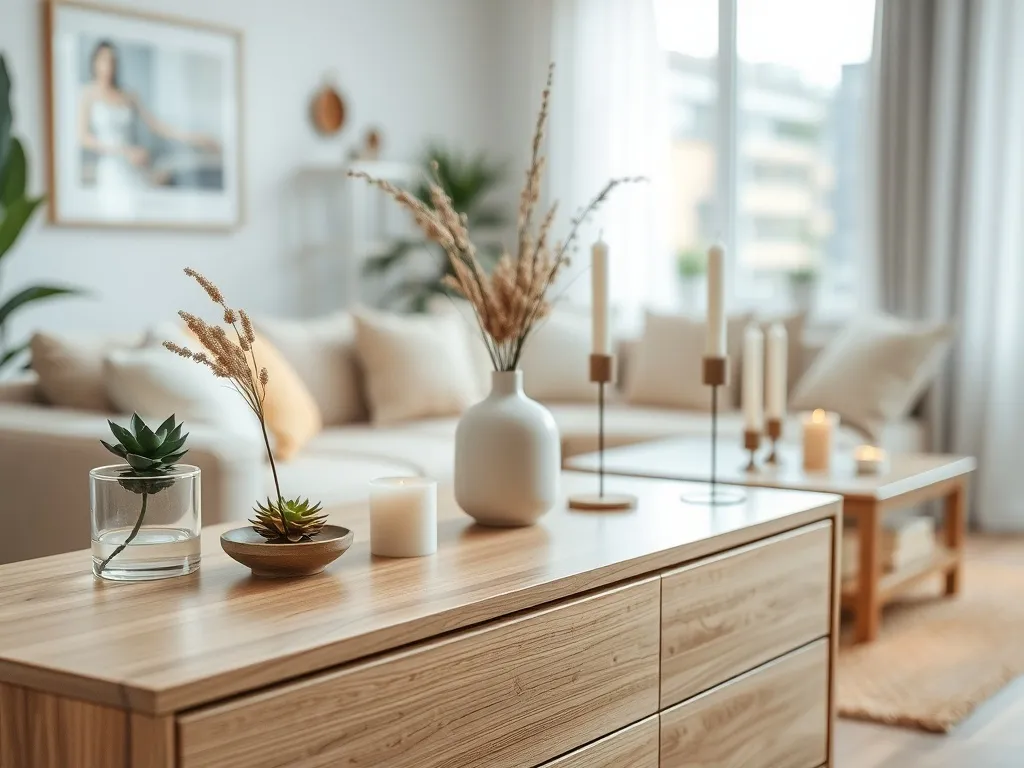 Co postawić na komodzie w salonie? Praktyczne pomysły na dekoracje