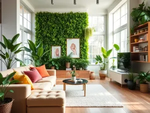 Zielona ściana w salonie – jak zrobić ją samodzielnie?