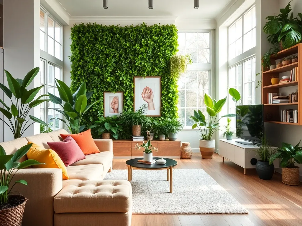 Zielona ściana w salonie – jak zrobić ją samodzielnie?